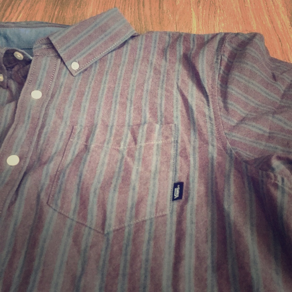 Vans Striped Button Down